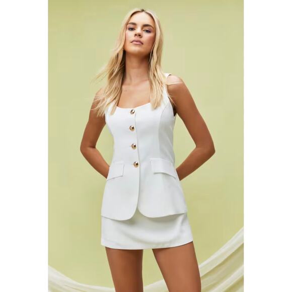 Amanda Uprichard Pants - NEW NWT Amanda Uprichard Kya Romper White size Small